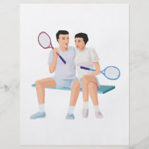 Couples That Tennis Together Flyer Design