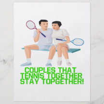 Couples That Tennis Together Full Color Flyer
