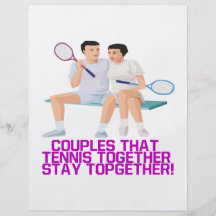 Couples That Tennis Together Full Colour Flyer