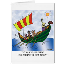 Courtesy Among Galley Slaves Greeting Cards