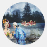 COURTLY LOVE ROUND STICKER