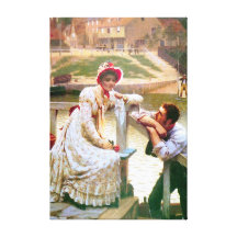 Courtship ~ Edmund Blair Leighton Gallery Wrapped Canvas