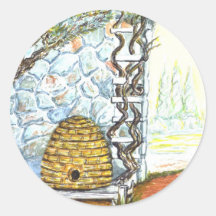 courtyard bee hive stickers