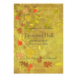 Couture Autumn Leaves Reception Insert Card invitations