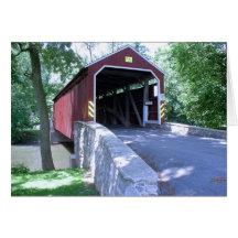 Covered Bridge Greeting Card