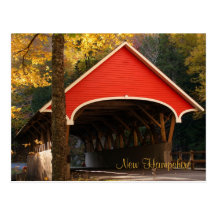 Covered Bridge,  New Hampshire Post Card