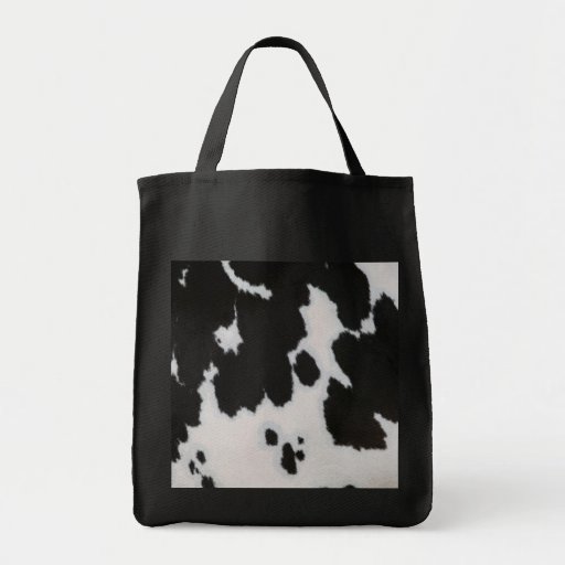 Cow fur canvas bags