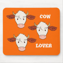 Cow lover mouse pads