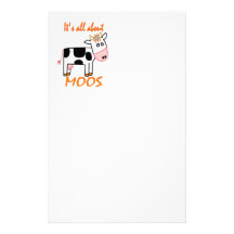 Cow Moos Customized Stationery
