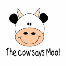 Cow Says Moo Photo Cut Outs