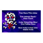 Cow Skull Valentine Business Card