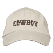 Cowboy Embroidered Hat