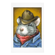 cowboy rat customised stationery