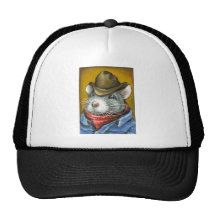Cowboy rat trucker hat