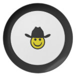 Cowboy Smiley Plate