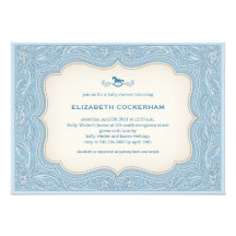 Cowboy Western Baby Shower invitations