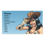 Cowgirl Country Girl Business Card by Al Rio