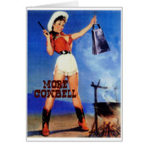 cowgirl cowbell card