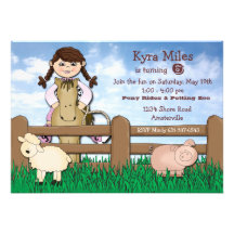 Cowgirl Farm Invitation