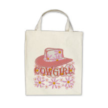 Cowgirl Flowers! Tote Bags