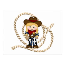 Cowgirl Postcard