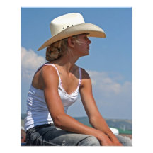 Cowgirl Profile 16x20 Photo Print