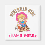 Cowkids Birthday Girl Fridge Magnet