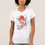 Coy Fish Tattoo Style white vintage womens tshirt t-shirts