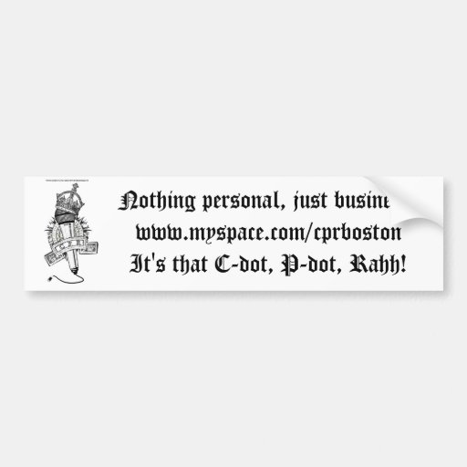 cpr logo, bumper sticker