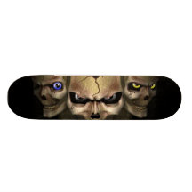 Cr�nes aux yeux fluo - skateboards personnalisables