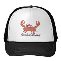 crab-a-licious cute girl crab cartoon trucker hat