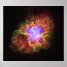Crab Nebula- a Dead Star Creates Celestial Havoc Posters