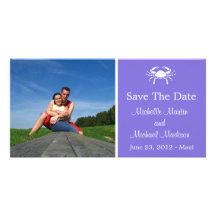 Crab Save The Date Photocard (Purple) Photo Card