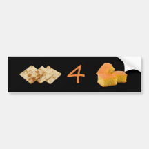 Crackers 4 Cornbread Pictogram Bumper Stickers