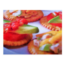 crackers n toppings postcard