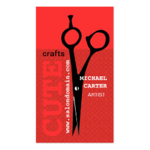 Crafty Dandy Scissors Business Cards