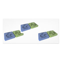 Crag as Cr Chromium and Ag Silver Rack Cards