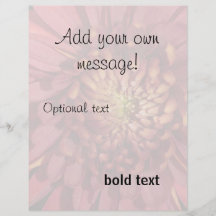 Cranberry Mum Background Flyer