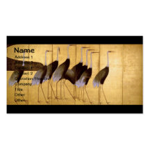 Crane, Ogata Kōrin Fine Art Business Card Templates
