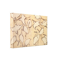 Cranes by Hokusai Canvas Prints