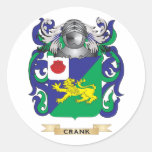 Crank Coat of Arms Stickers