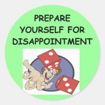 craps round sticker