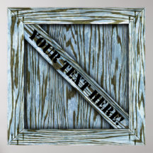 Crate - Poster - Blue