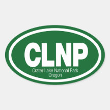 Crater Lake National Park Oval Stickers