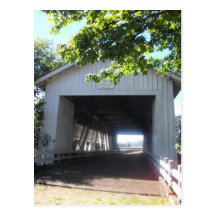 Crawfordsville, Oregon covered bridge Post Cards