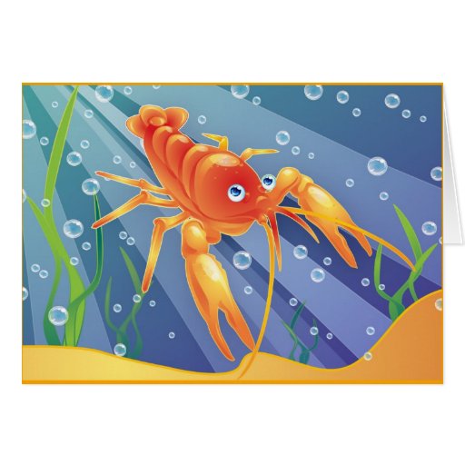 Crayfish Greeting Card