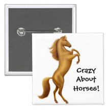 Crazy About Horses Pin