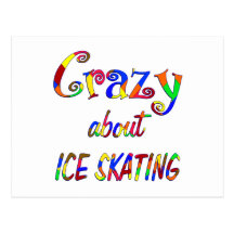 Crazy About Ice Skating Postcards