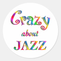 Crazy About Jazz Sticker