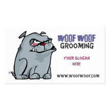 Crazy Bulldog - Grooming Business Card